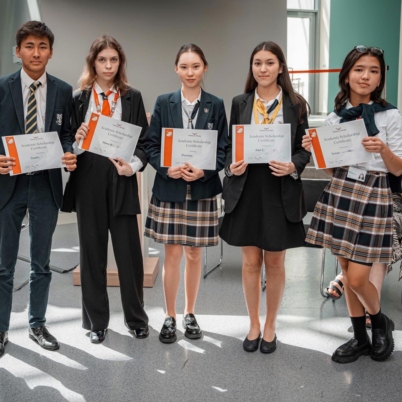 Haileybury Almaty Year 9 and Year 12 Academic Scholarship winners